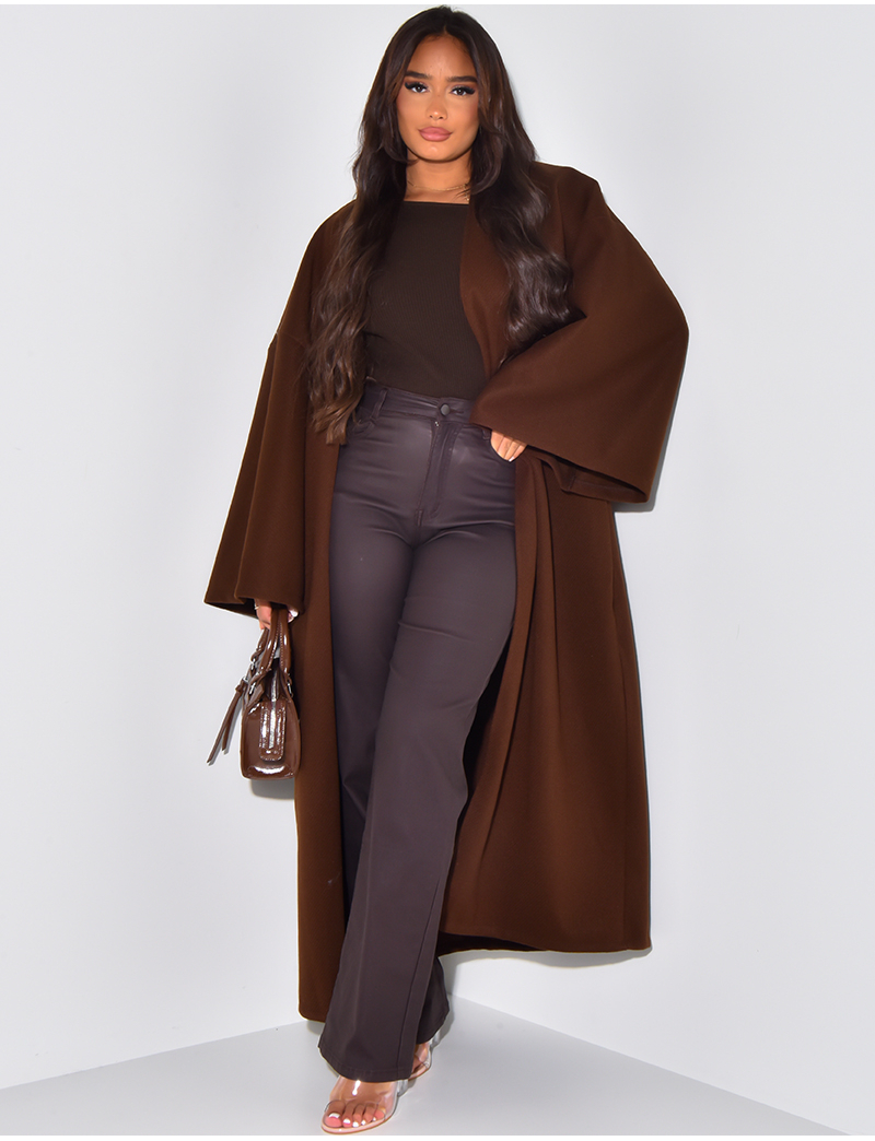 Long & thick felt kimono