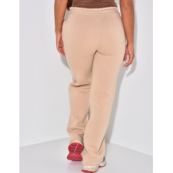 Fleece-Jogginghose mit Streifen. Fleece-Jogginghose mit Streifen.