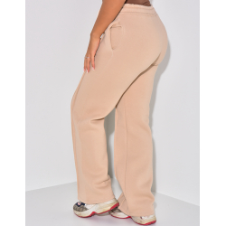 Fleece-Jogginghose mit Streifen. Fleece-Jogginghose mit Streifen.