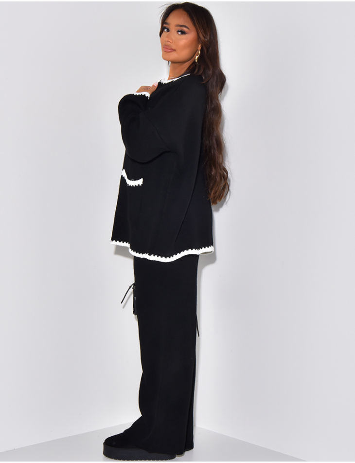 Ensemble pantalon et gilet en laine Ensemble pantalon et gilet en laine