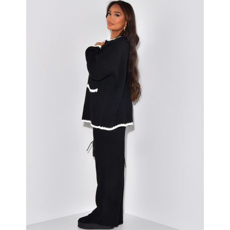 Ensemble pantalon et gilet en laine Ensemble pantalon et gilet en laine