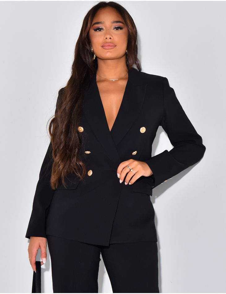 Button down suit jacket