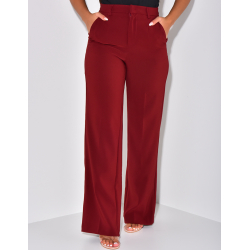   Straight-leg tailored trousers