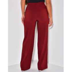   Straight-leg tailored trousers