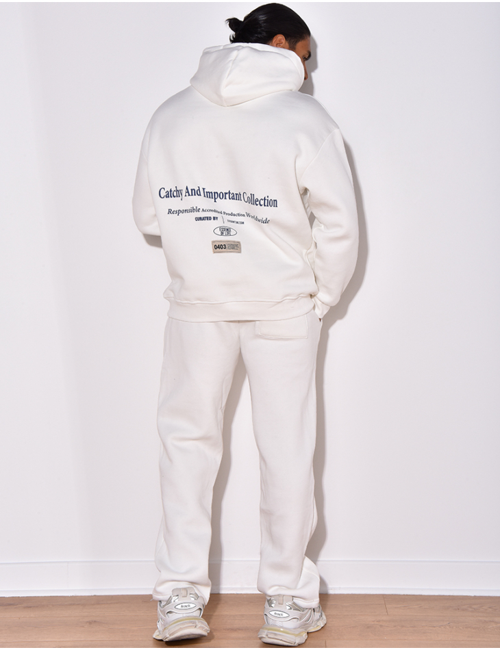 Ensemble molletonné pantalon et sweat à capuche "Authentic"