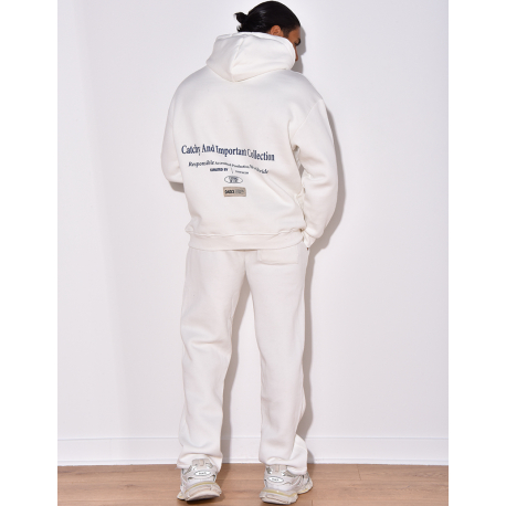 Ensemble molletonné pantalon et sweat à capuche "Authentic"