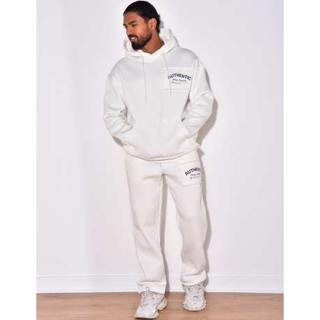 Ensemble molletonné pantalon et sweat à capuche "Authentic"