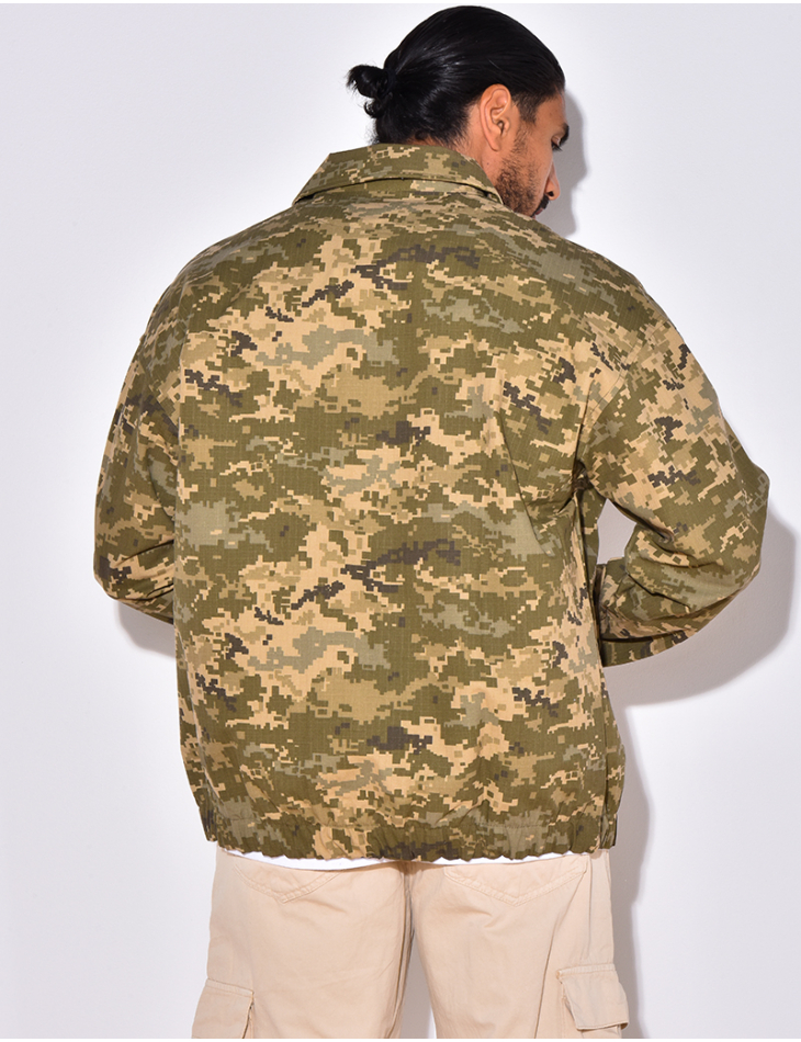 Veste camouflage à boutonner Veste camouflage à boutonner