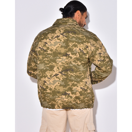 Veste camouflage à boutonner Veste camouflage à boutonner
