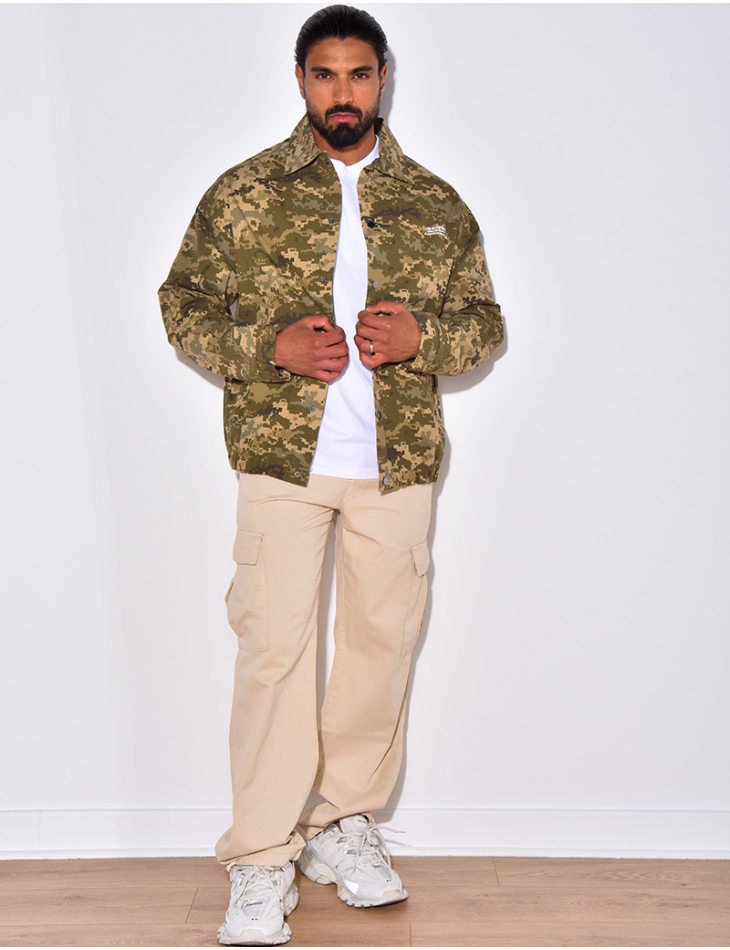 Veste camouflage à boutonner Veste camouflage à boutonner