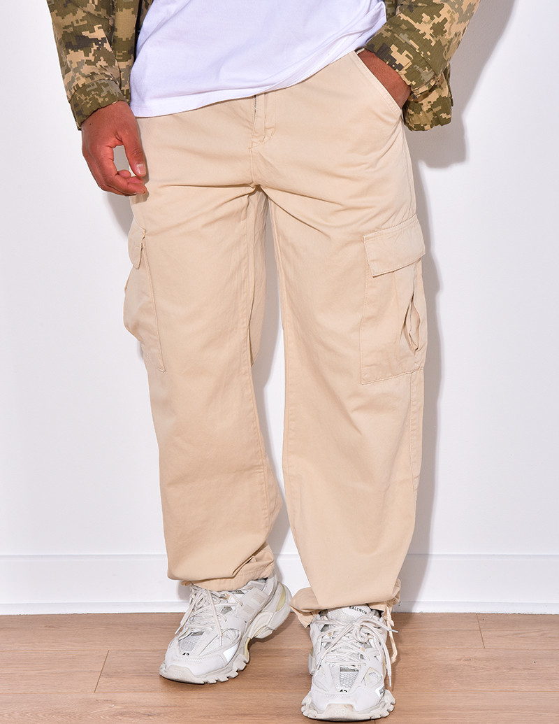 Pantalon cargo à resserré aux chevilles