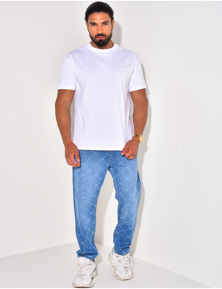 Jeans à motifs losange Jeans à motifs losange