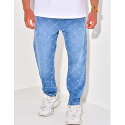 Jeans à motifs losange Jeans à motifs losange