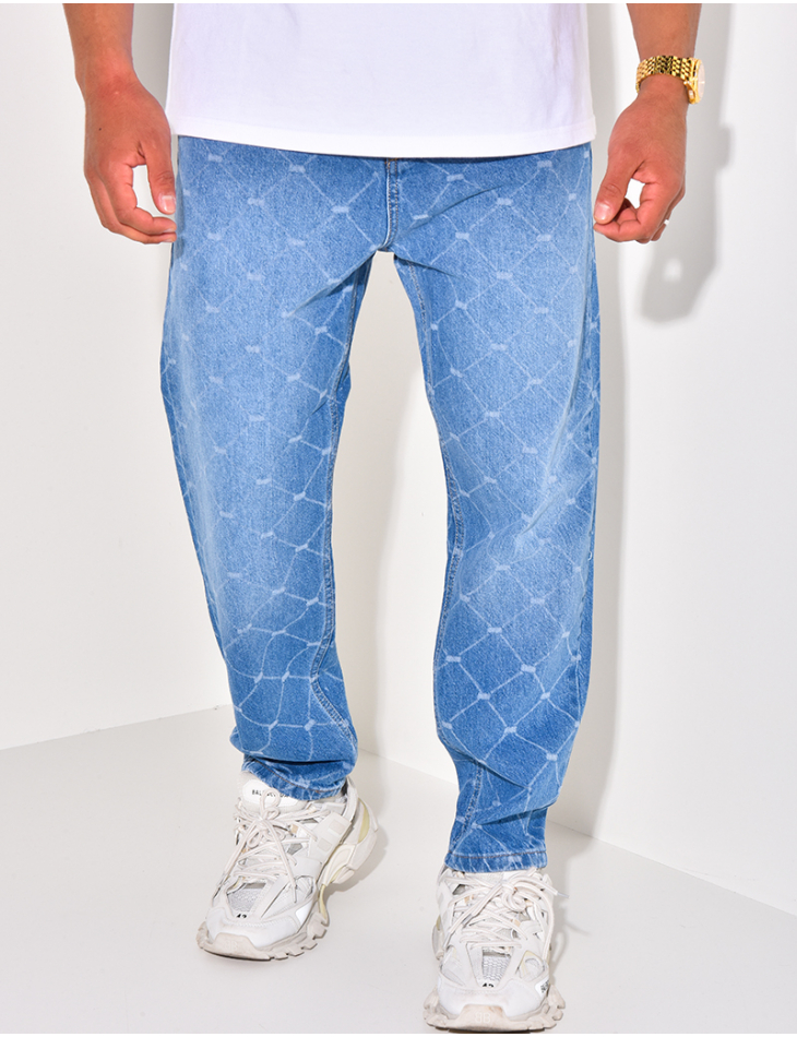 Jeans à motifs losange Jeans à motifs losange