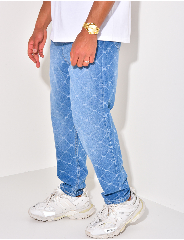 Jeans à motifs losange Jeans à motifs losange