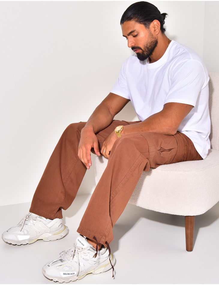 Pantalon cargo à resserré aux chevilles