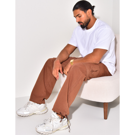 Pantalon cargo à resserré aux chevilles