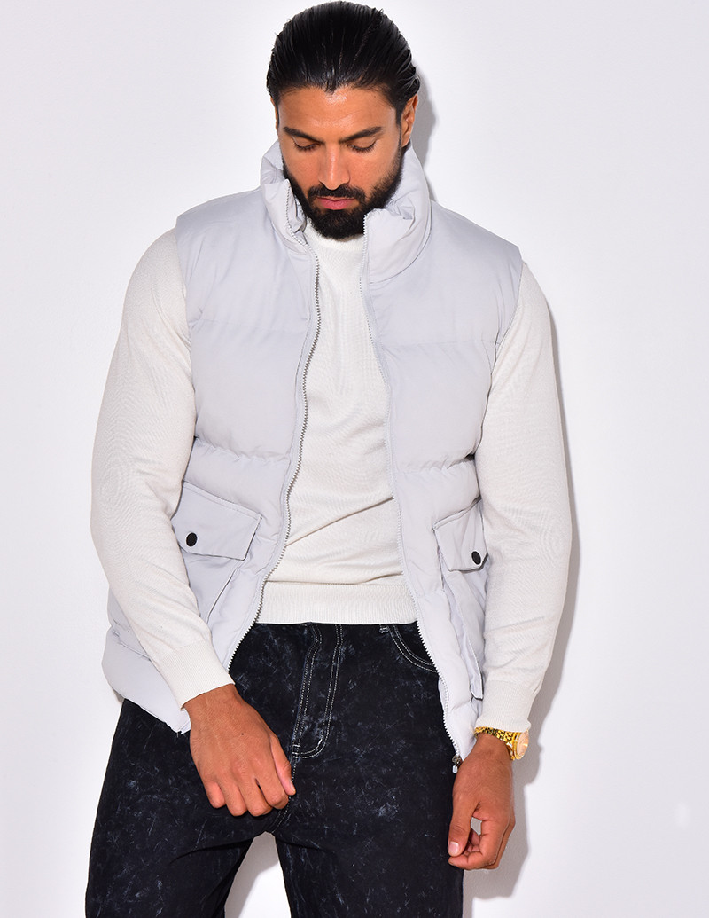 Doudoune sans manches matelassée