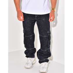 Jeans à poches effet tâché Jeans à poches effet tâché