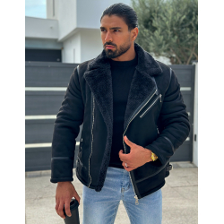 Veste en suédine fourrée Veste en suédine fourrée