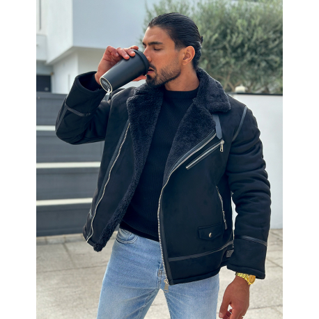 Veste en suédine fourrée Veste en suédine fourrée