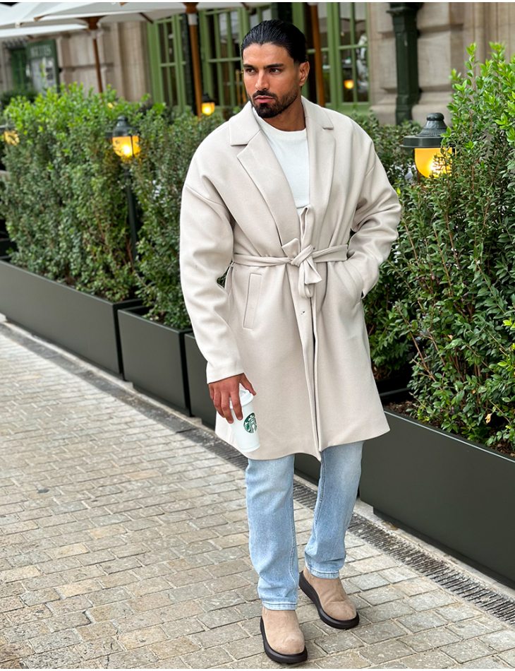 Trench en feutrine à nouer