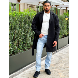 Trench en feutrine à nouer