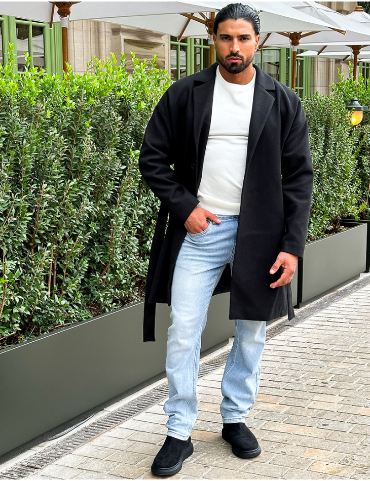 Trench en feutrine à nouer