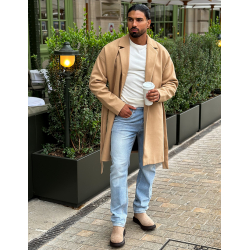 Trench en feutrine à nouer Trench en feutrine à nouer