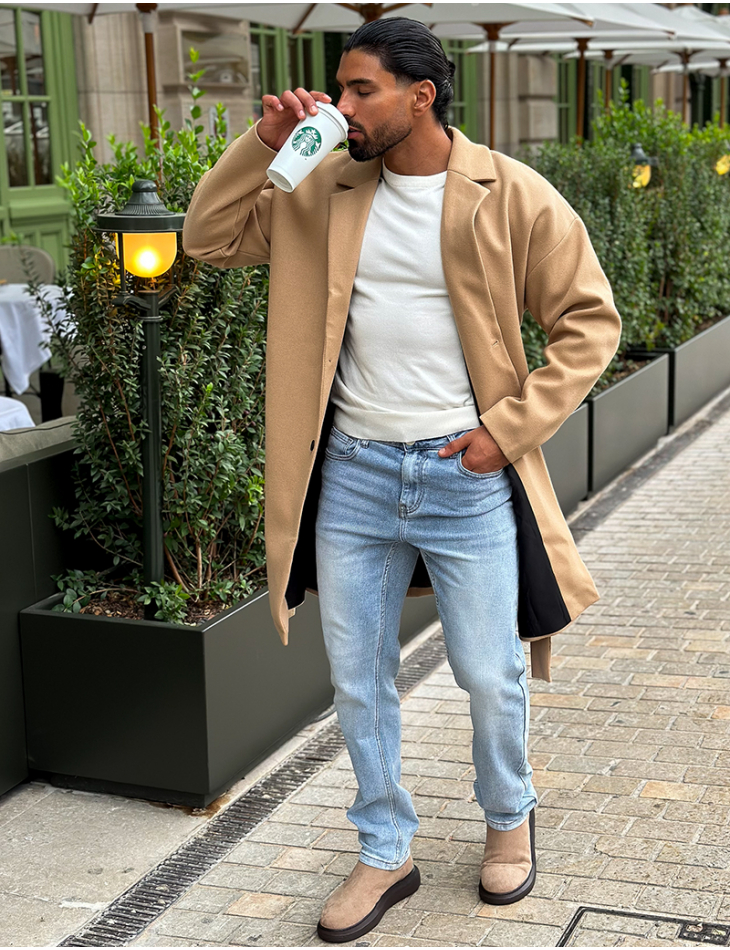 Trench en feutrine à nouer Trench en feutrine à nouer