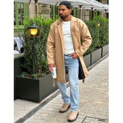 Trench en feutrine à nouer Trench en feutrine à nouer