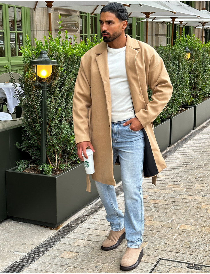 Trench en feutrine à nouer Trench en feutrine à nouer