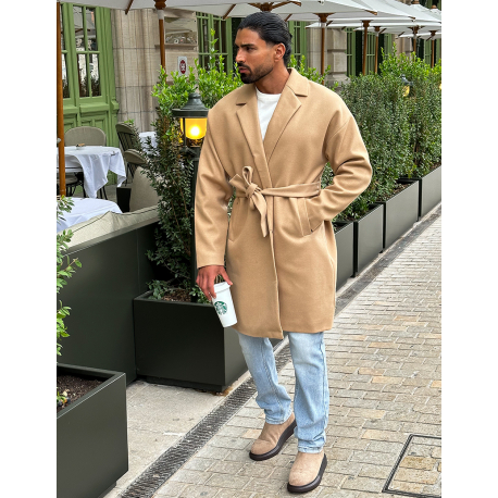 Trench en feutrine à nouer Trench en feutrine à nouer