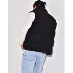 Doudoune sans manches effet peau de mouton Doudoune sans manches effet peau de mouton