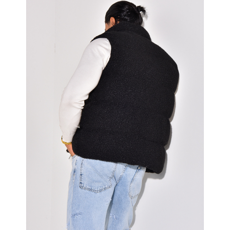 Doudoune sans manches effet peau de mouton Doudoune sans manches effet peau de mouton