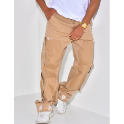 Jeans effet déchiré à tâches de peinture Jeans effet déchiré à tâches de peinture