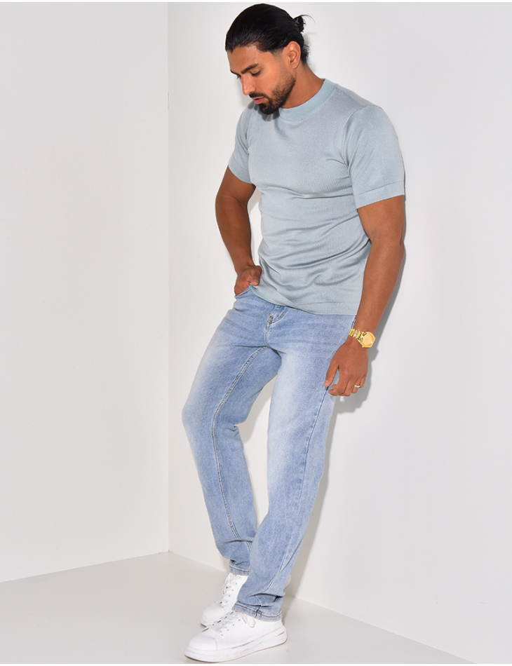 Pull fin à col rond Pull fin à col rond