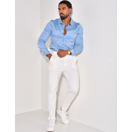 Chemise manches longues satinée Chemise manches longues satinée