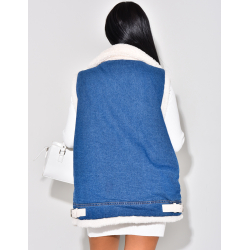 Perfect oversize en jeans fourré sans manche Perfect oversize en jeans fourré sans manche