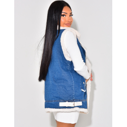 Perfect oversize en jeans fourré sans manche Perfect oversize en jeans fourré sans manche