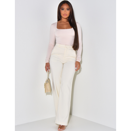 Body moulant col carré