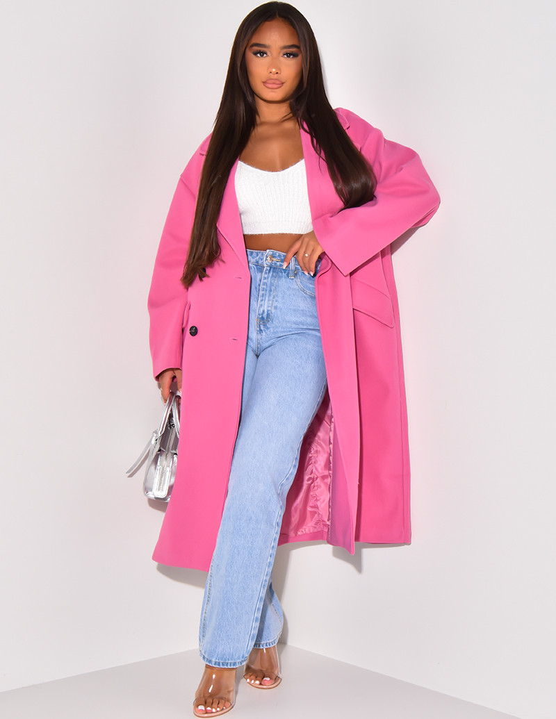 Jeans long coat sale