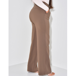 Pantalon de tailleur coupe droite