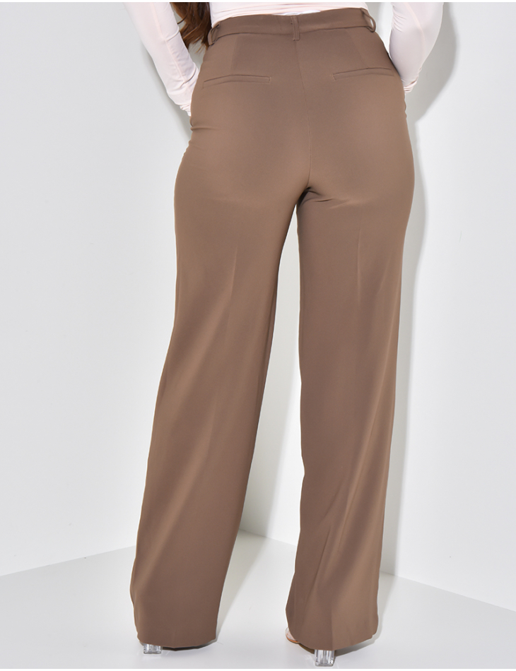 Pantalon de tailleur coupe droite