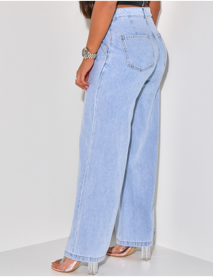 Jean bleu clair delave femme best sale