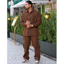 Ensemble pantalon et chemise à poches Ensemble pantalon et chemise à poches