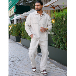 Ensemble pantalon et chemise à poches Ensemble pantalon et chemise à poches