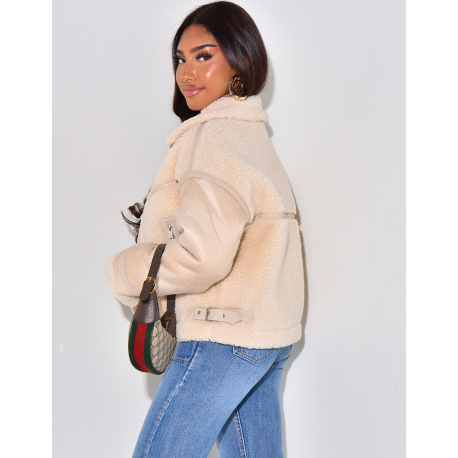 Fliegerjacke aus Schafsfell   Fliegerjacke aus Schafsfell