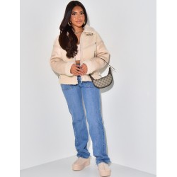 Fliegerjacke aus Schafsfell   Fliegerjacke aus Schafsfell