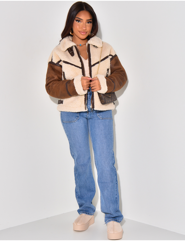   Fliegerjacke aus Schafsfell